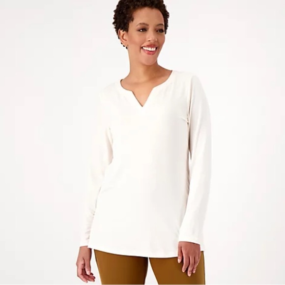 Susan Graver Tops - Susan Graver Modern Essentials Regular Liquid Knit Tunic